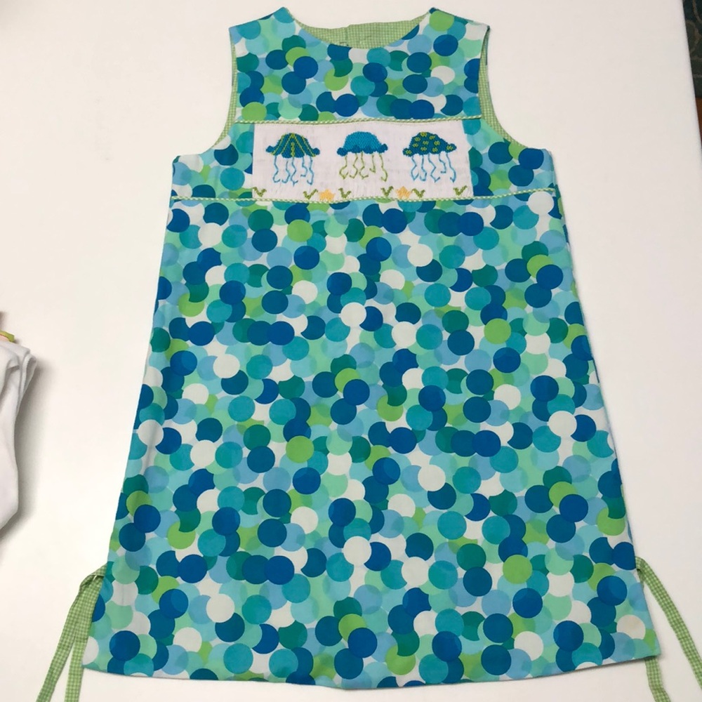 Mud puddles smocked jellyfish dress